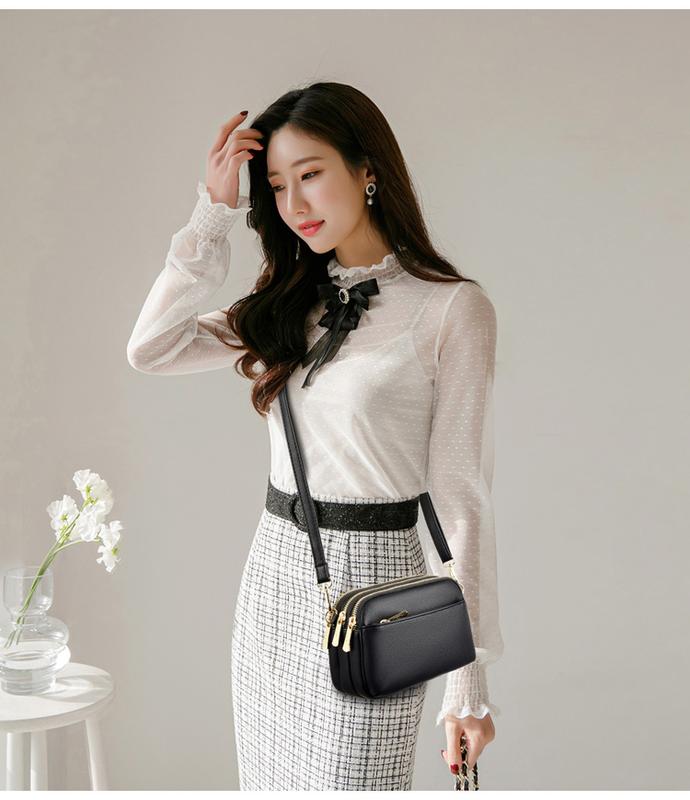 COD Tas Selempang Tas simple Tas Mini Tas Lokal Kualitas Import Kulit Wanita 5