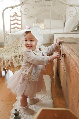 Product Introduction of Korean style girls' baby and infant lace air conditioning shirt ins casual sun protection clothing cardigan coat all-matching cardigan 8