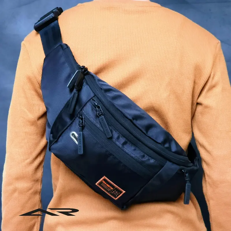 Tas Selempang Pria POLO AMSTAR Original Waistbag Extra Organizer pinggang 0