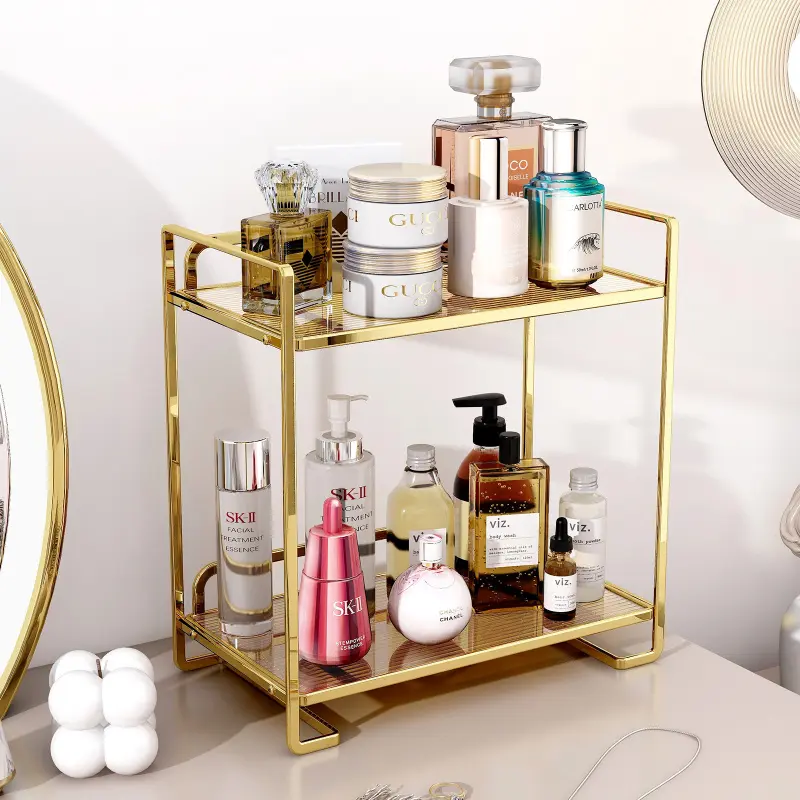 Light luxury bathroom shelf acrylic washbasin bathroom toilet washbasin cosmetics storage box