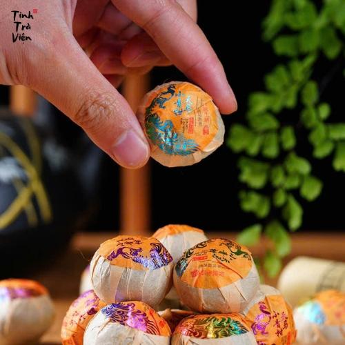 Phổ Nhĩ Quýt Vân Nam - Tiểu Thanh Cam- trà ủ từ năm 2013 hương thơm thanh 1 viên 10g trà giam