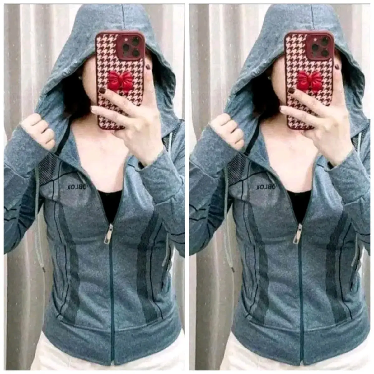 Combo 2 áo khoác có nón đốm thun lạnh mềm mịn mát from ôm gọn áo có 4 túi tay xỏ ngón  Women Top