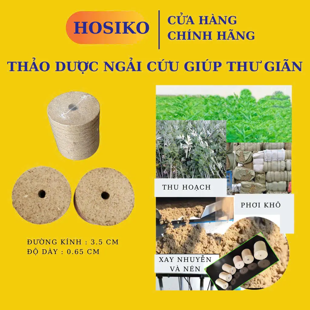 Combo 5 viên thảo mộc ngải cứu phơi khô