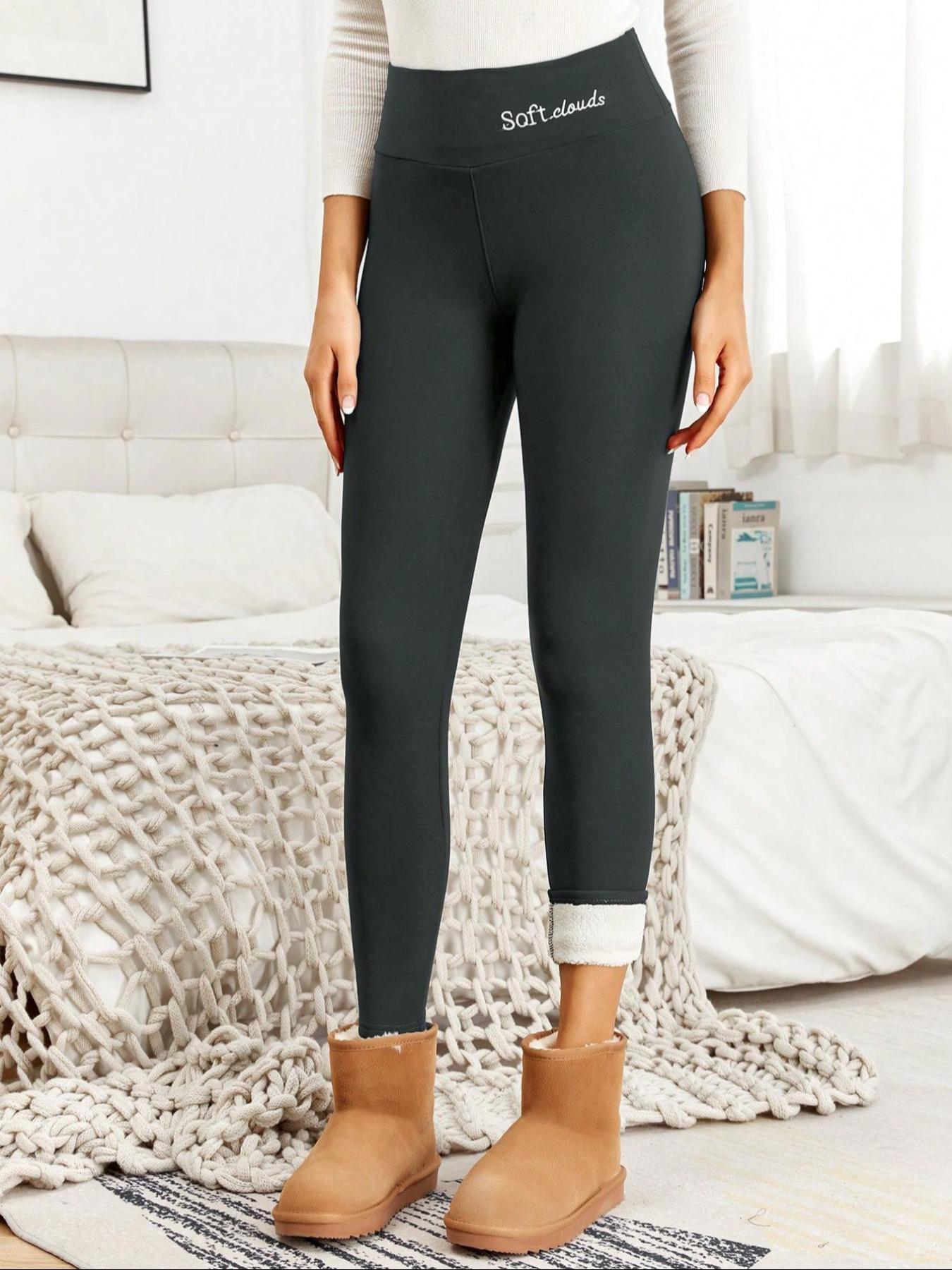 Winter Women's High Waist Sports Tummy Control Leggings, Casual Soft Fleece-Lined High Stretch Warm Pants, Gym Clothes, Ladies Sportswear for Indoor Outdoor Wear, Leggings for Women, fleece-lined, High Waisted Leggings Winter Women's High Waist Sports Tummy Control Leggings, Casual Soft Fleece-Lined High Stretch Warm Pants, Gym Clothes, Ladies Sportswear for Indoor Outdoor Wear, Leggings for Women, fleece-lined, High Waisted Leggings