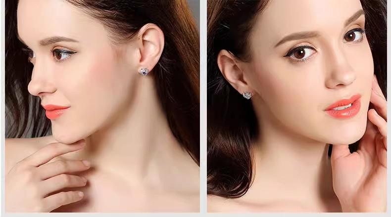 Product Introduction of Bông Tai Cỏ Ba Lá, Bạc Sterling S925, Dành Cho Phụ Nữ, Cao Cấp, Thanh Lịch Và Sang Trọng, Phong Cách Ins Đơn Giản, Bông Tai Mới Năm 2024 11