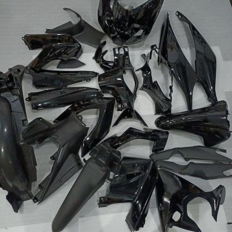  Bộ dàn áo Màu Đen cho xe Wave RSX110 đời 2010 đến 2012   MIỄN PHÍ 1 BỘ TEM XE   Dàn mủ xe Wave RSX - B2963 