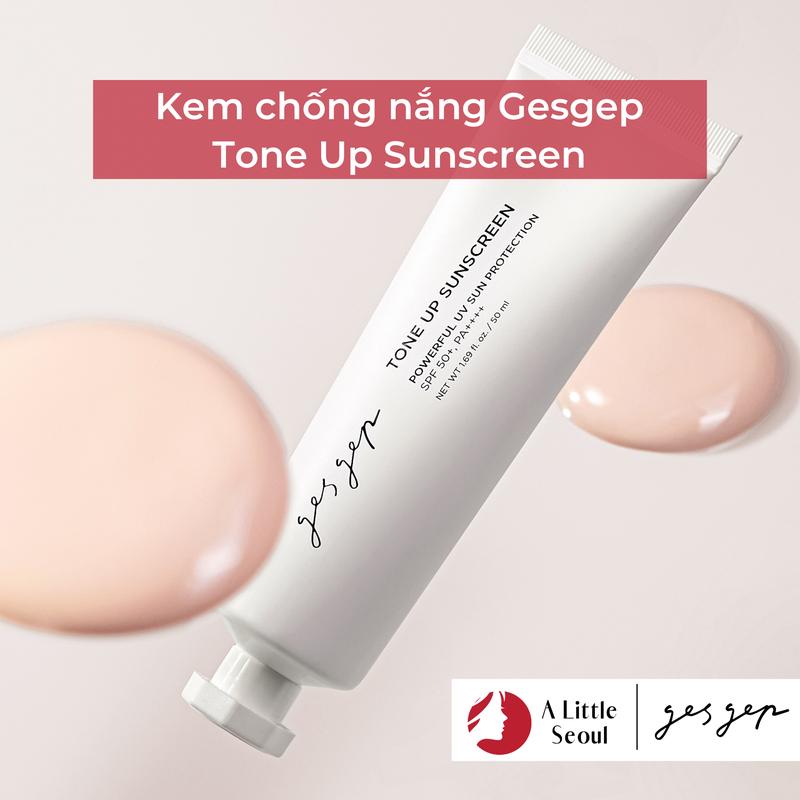 Kem chống nắng nâng tone gesgep Tone Up Sunscreen 50ml SPF50+ PA++++ kiềm dầu dưỡng ẩm, thay thế kem lót