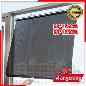 Pelindung Panas Roller Blind / Sun Shade Gorden Roll Tirai Gulung /  Pelindung Kaca Mobil Anti Panas / Window Roll Blind