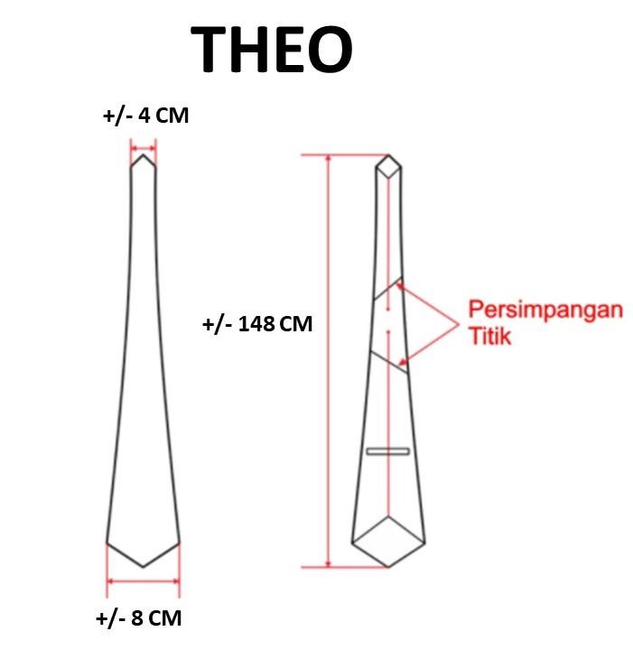 THEO - DASI MANUAL long formal office tie  dasi pria dasi panjang dasi formal dasi kantor 2