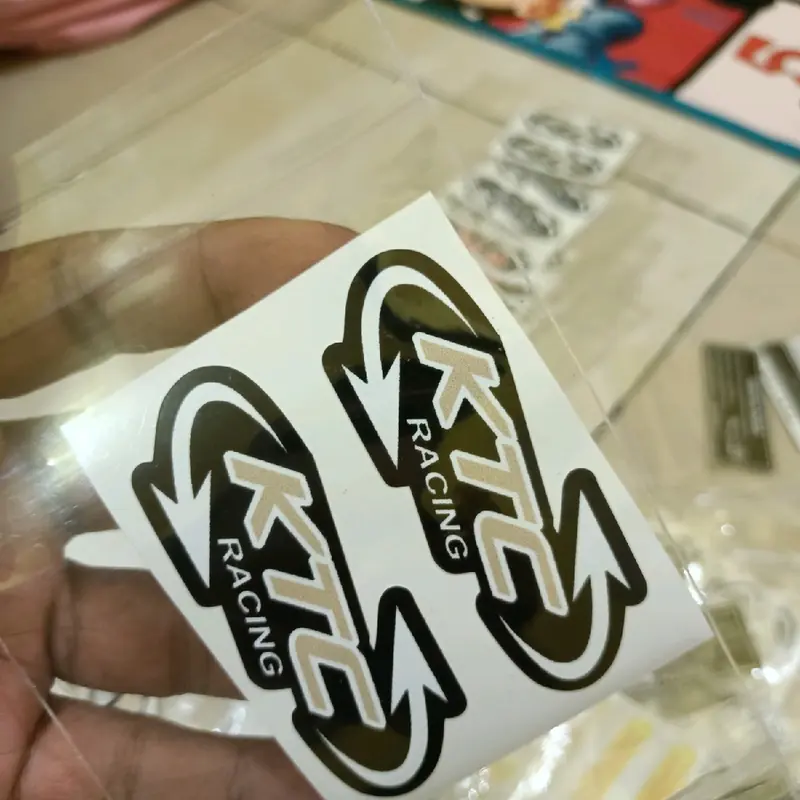 sticker velg racing dan sticker panduan kendara dan sticker tanung shok belakang Car 5