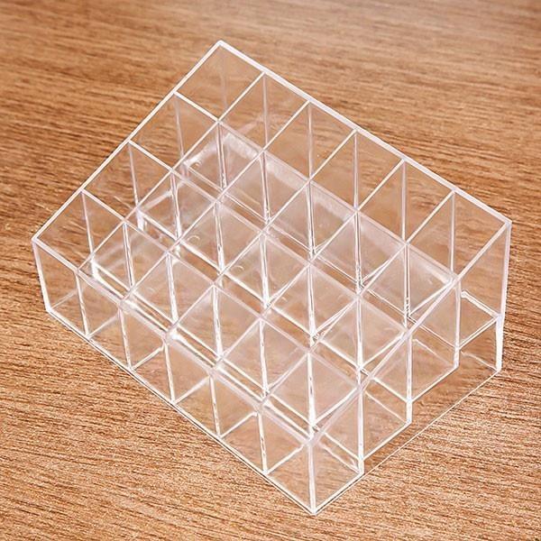 Khay Đựng Son 24 Ô Trong Suốt