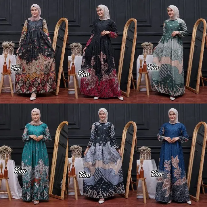 BATIK SALMA GAMIS BATIK SRIWEDARI MAXI BUMIL/BUSUI