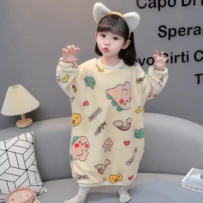 Túi Ngủ Trẻ Em Bé Chất Liệu Lông Cừu San Hô, Thích Hợp Cho Mùa Thu Và Mùa Đông, Chăn Chống Đá Cho Trẻ Em, Lót Lông Cừu vải nỉ, Ấm Áp, Thích Hợp Cho Bé Mặc Nhà, Váy Ngủ, Mùa Đông Nhộng Chũn 7