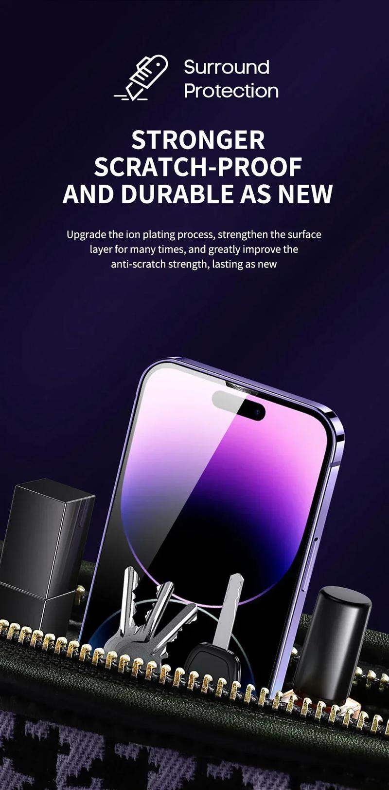 Product Introduction of 1-2Pc Oleophobic Coating Dust Free Easy Installation Screen Protector for IPhone 13 11 12 14 15 Pro Max Mini XR 16 15 Plus Glass 10