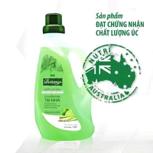 Nước Lau Sàn 365 Max Botany Tinh Dầu Sả Chanh Chai 1.25L 1