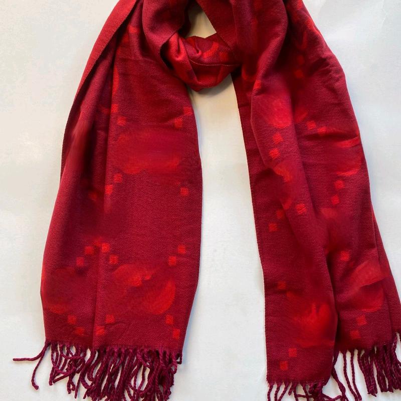 (Et 55) syal wool kashmir winter 195x67 (konfirmasi dulu sebelum co ) 4