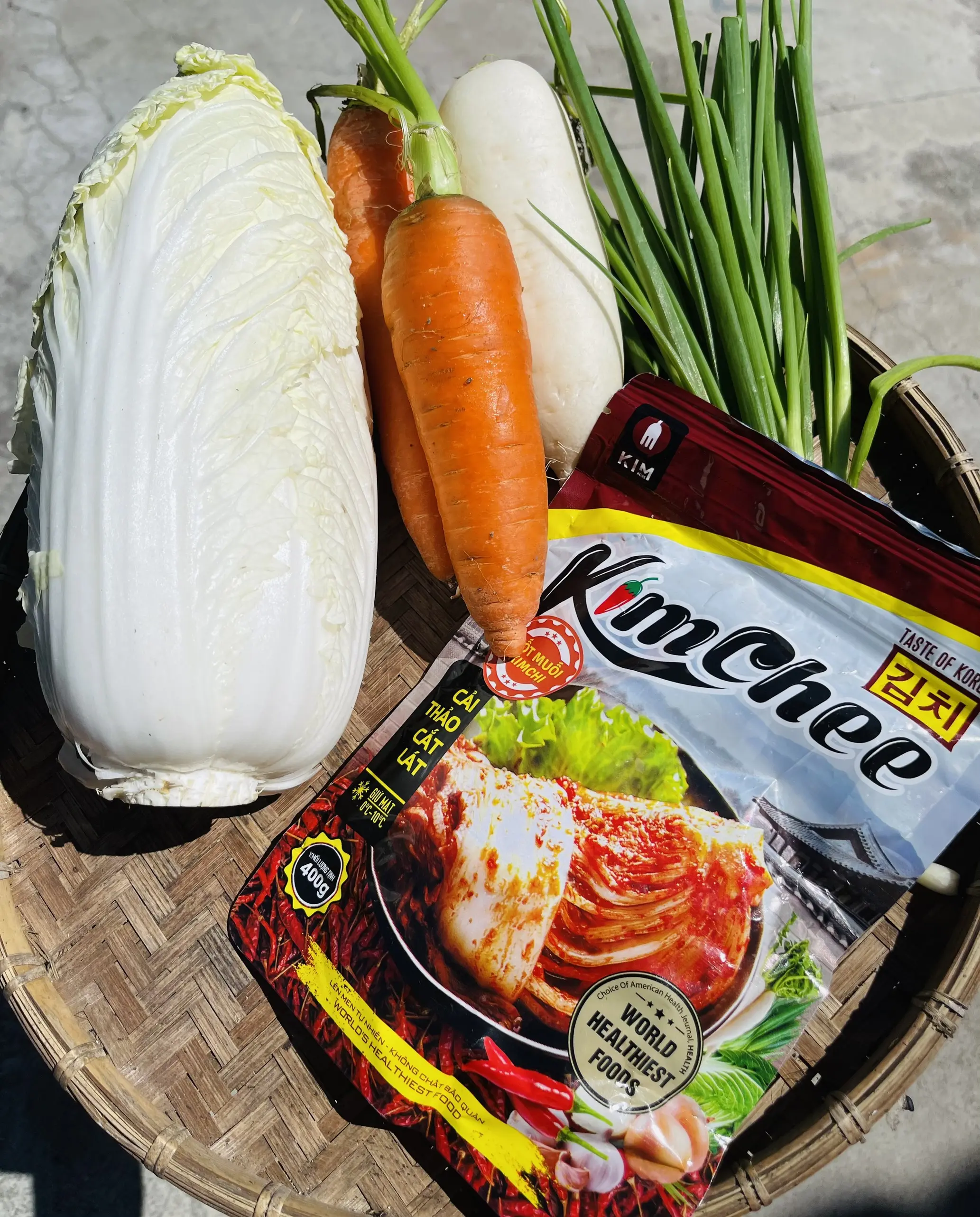 Sốt Muối Kimchi Cải Thảo KimKore Gia Vị Hoàn Chỉnh (Gói 400g)