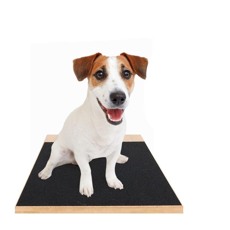 Product Introduction of Puppy Wooden Dog Scratch Pad Dog Toy Pet Supplies Scratch Board Sandpaper Board Rectangle Nail Grinding Pad for Cleaning Grooming 9