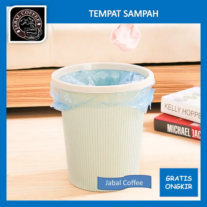 Tempat Sampah Set Dispenser Kantong Plastik Roll / Tong Sampah Ruang Tamu Kamar / Keranjang Sampah Dapur 0