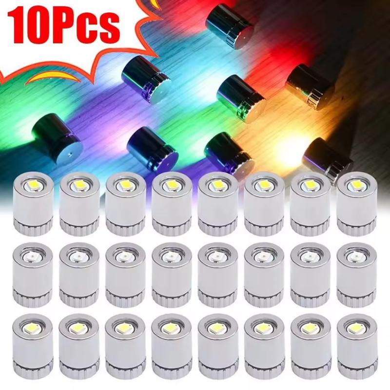 Bộ 10 Đèn LED Đa Dụng Cảnh Sử Dụng Thực Tế Dễ Dàng Bóng Đèn Nhỏ Gọn 3 Màu Trang Trí Phòng Khách Phòng Ngủ Tạo Không Gian Lễ Hội