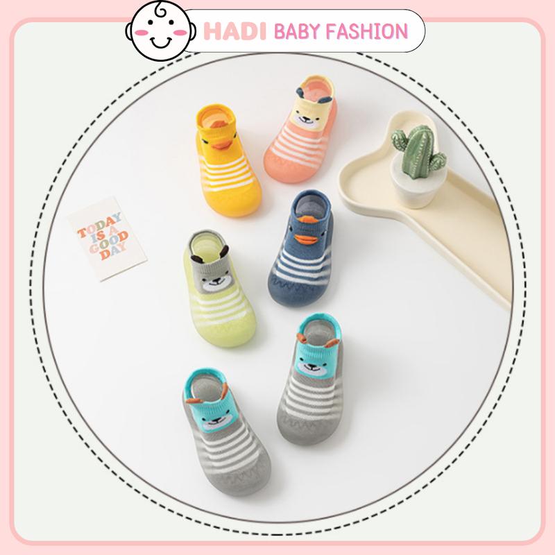 Giày Vớ Tập Đi Chống Trượt Chống Va Chạm Chống Mòn Đế Mềm Cho Bé 1-3 tuổi có ảnh thật 7