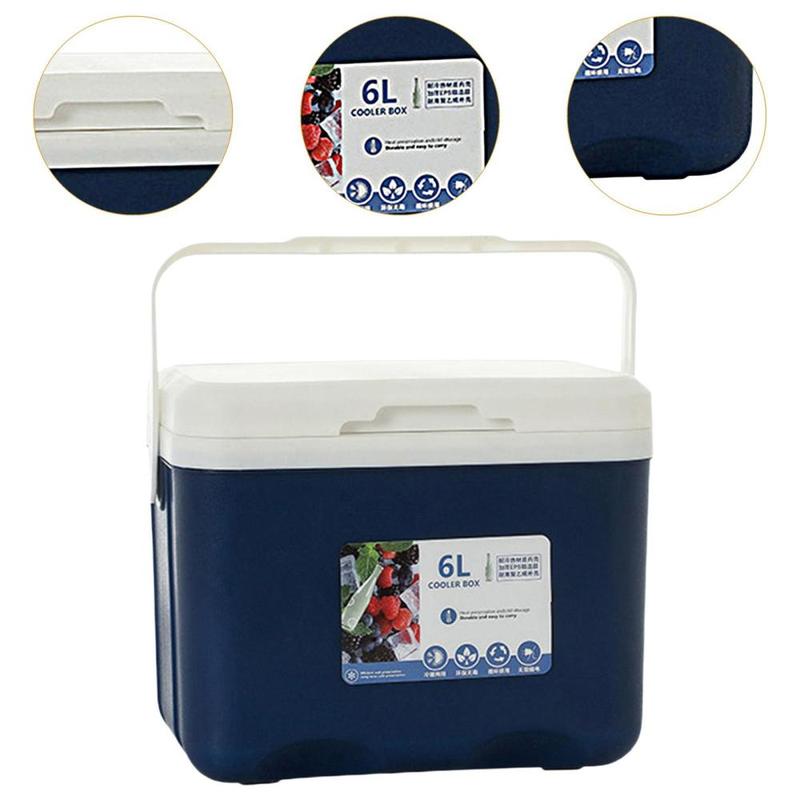 Product Introduction of Cooler Box Ice Box 6L Personal Portable Ice Chest Small Hard Insulated Box for Boat Picnic Commercial Fresh Keeping 1