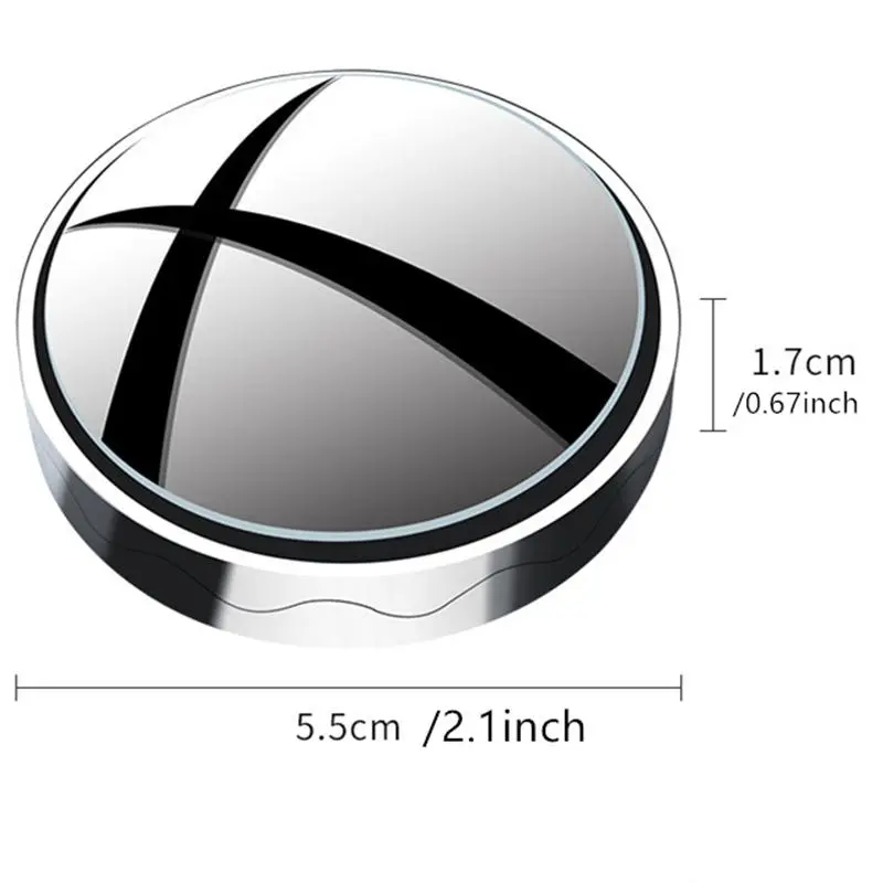 Car Rearview Mirror Suction Cup Type Blind Spot Mirror, 360 Degree View Auxiliary Blind Spot Mirror, Car Exterior Accessories 1