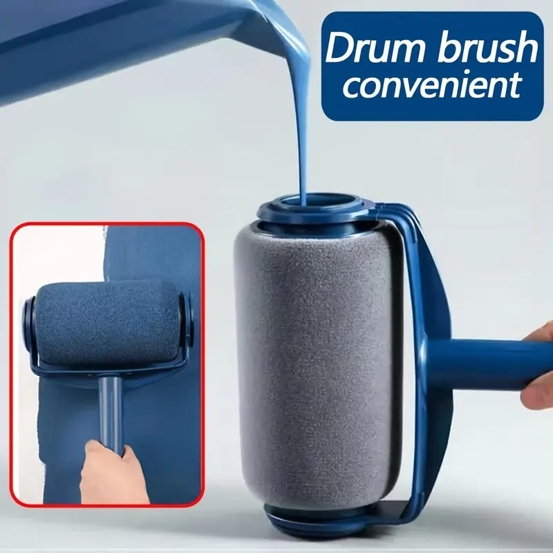 Paint Roller Kit, Multifunctional Wall Decoration Kit, Professional Paint Roller & Accessories Suitable for Smooth Application, Wall Paint Roller, Painting Tools, Interior 4