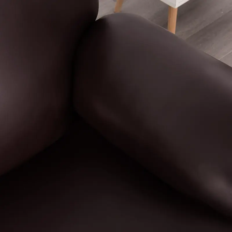 Solid Color Sofa Cover with Storage Pocket on The Side, Elastic Sofa Slipcover, Sofa Protector for Home Living Room, Home Decor 6