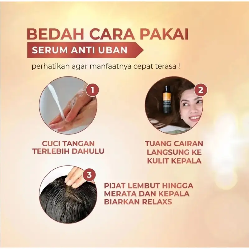 SERUM ANTI UBAN MENGHILANGKAN UBAN PERMANEN & MENGATASI UBAN DI USIA DINI Hitam Minyak Menghitamkan Haircare Penghitam Rontok Ketombe Memanjangkan Perawatan 3