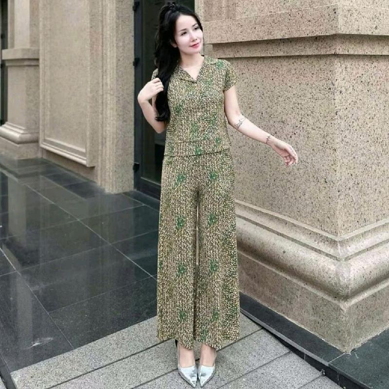 Bộ đồ nữ chất vải lụa Hàn dành cho chị em 7