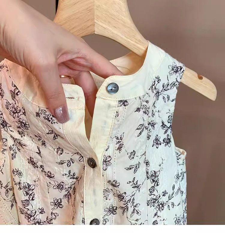 Product Introduction of Áo Sơ Mi Bé Gái, Áo Cánh Và Quần Chống Muỗi, Không Tay, Bộ Đồ Hai Mảnh Phong Cách Phương Tây, Thích Hợp Cho Mùa Hè, Áo Sơ Mi Búp Bê Cho Trẻ Em, Hàng Mới Về 11