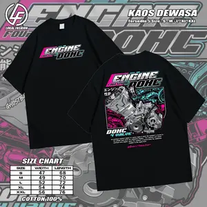 Kaos DOHC Gank 4 Value 4 Stroke Baju Distro Pskn DOHC Pasukan DOHC Motor Four Stroke Satria FU CB150R SONIC SUPRA GTR GSX