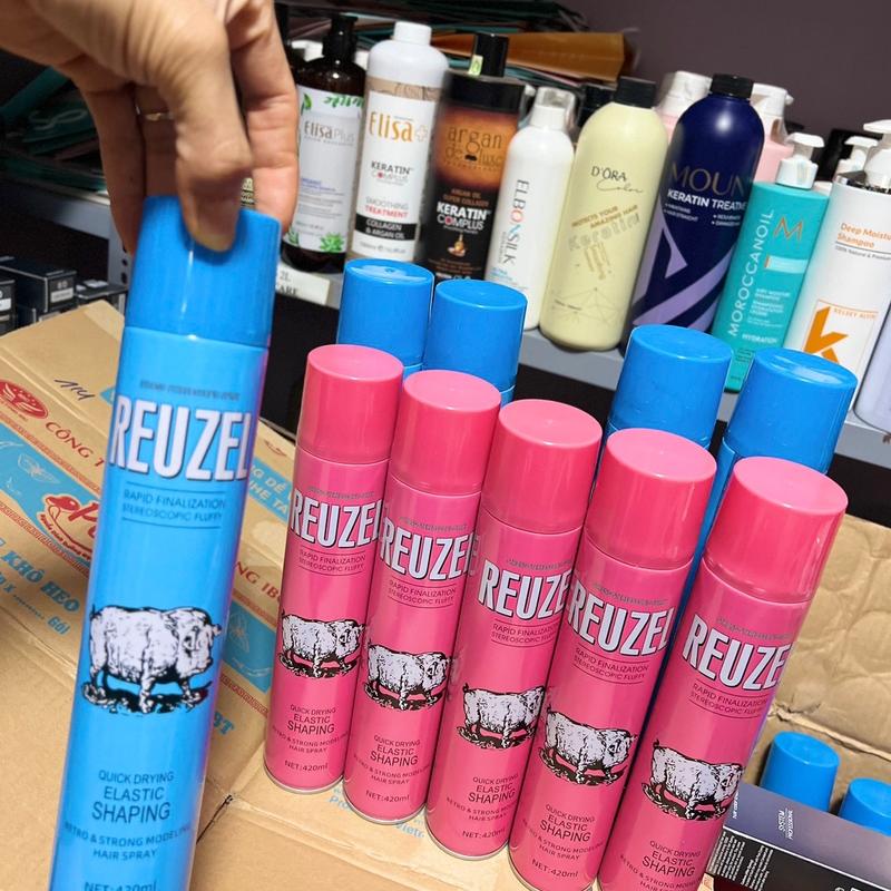 Combo hời 5 chai gôm lợn xanh hồng vuốt tóc tạo kiểu nam gôm lợn hồng xanh 420ml 1 chai quá.rẻ Gôm xịt tóc giữ nếp tạo kiểu nam men nữ chất gôm giữ nếp 95% gôm sáp thơm nước hoa luôn Chăm Sóc Tóc