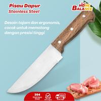 Gambar HomeBalance - Pisau Dapur Stainless Serbaguna Steel Tajam, Anti Karat, Pegangan Ergonomis  - A-202 dari Home Balance Kab. Tangerang 2 Tokopedia