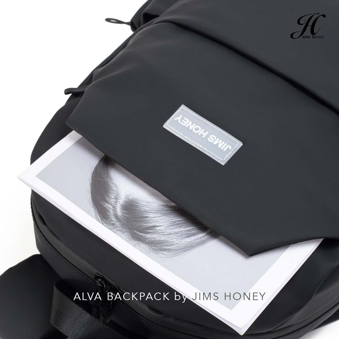 JIMS HONEY Tas Ransel Unisex Pria Wanita ALVA BACKPACK Sekolah Anak SMA Kulit