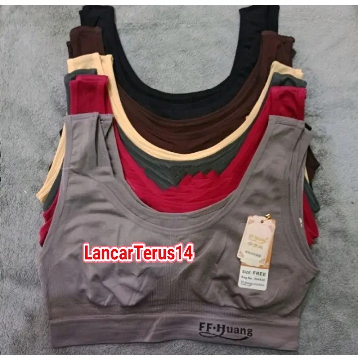 3Pcs Minibra Miniset Anak Remaja Polos Bahan rajut Merk FF HUANG Ukuran All Size