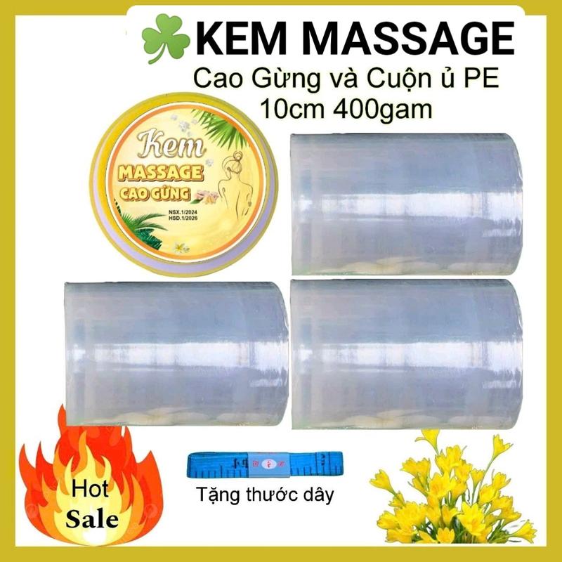  Mua kem Massage Cao Gừng - Mẫu cải tiến 250gam   Tặng 3 cuộn ủ PE lớn 10cm 400gam   Trang Nguyễn Shop Nữ 