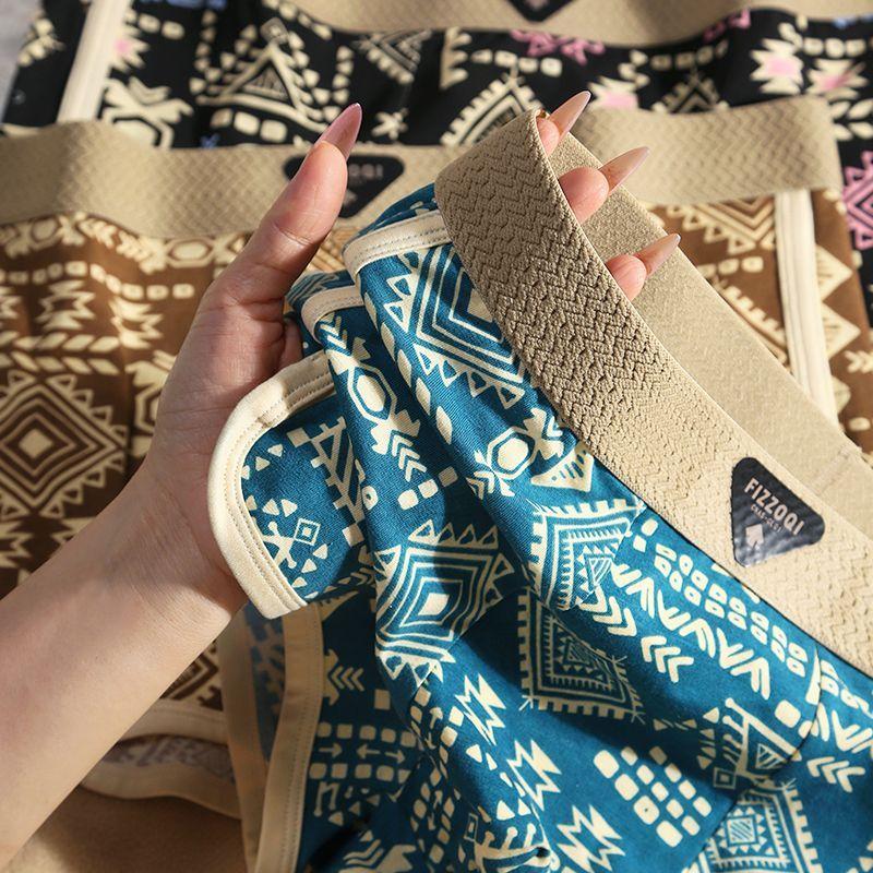 Quần Đùi Boxer Nam, Phong Cách Cổ Điển, Làm Bằng Cotton Nguyên Chất, In Cá Tính Amaya, Thoải Mái Và Thoáng Khí, Thời Trang, Thiết Kế Bốn Góc, Thích Hợp Cho Bé Trai 5