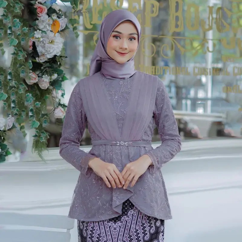 KEBAYA COUPLE TUNANGAN MODERN 2023 SET AVEENA MOUVE KEBAYA MODERN BRUKAT COUPLE KELUARGA Sarimbit Baju Batik Brokat Wanita Pasangan Lebaran Atasan Kondangan Setelan Tunik Remaja 3