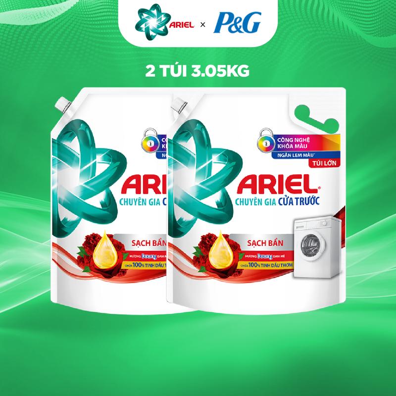 [Độc quyền KOC] Combo Nước giặt Ariel cửa trên 3.2kg/cửa trước 3.05kg nhiều mùi hương x2