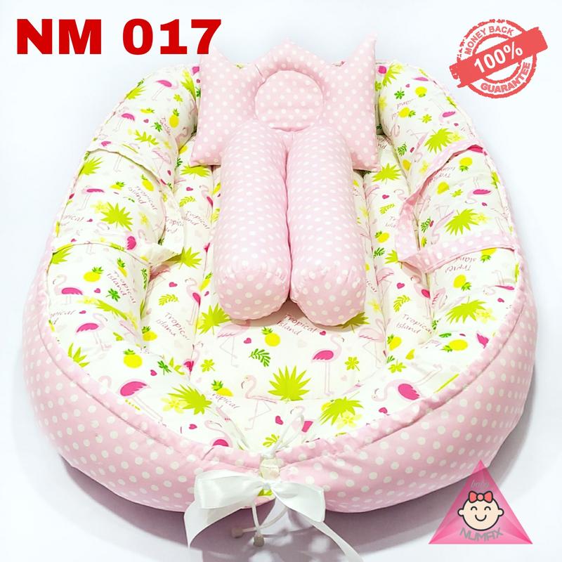 TEMPAT TIDUR BAYI LUCU MOTIF ANAK / KASUR BAYI KELAMBU LIPAT MODEL PERAHU / KASUR BAYI NUMAX BABY NEST / KADO BAYI 1