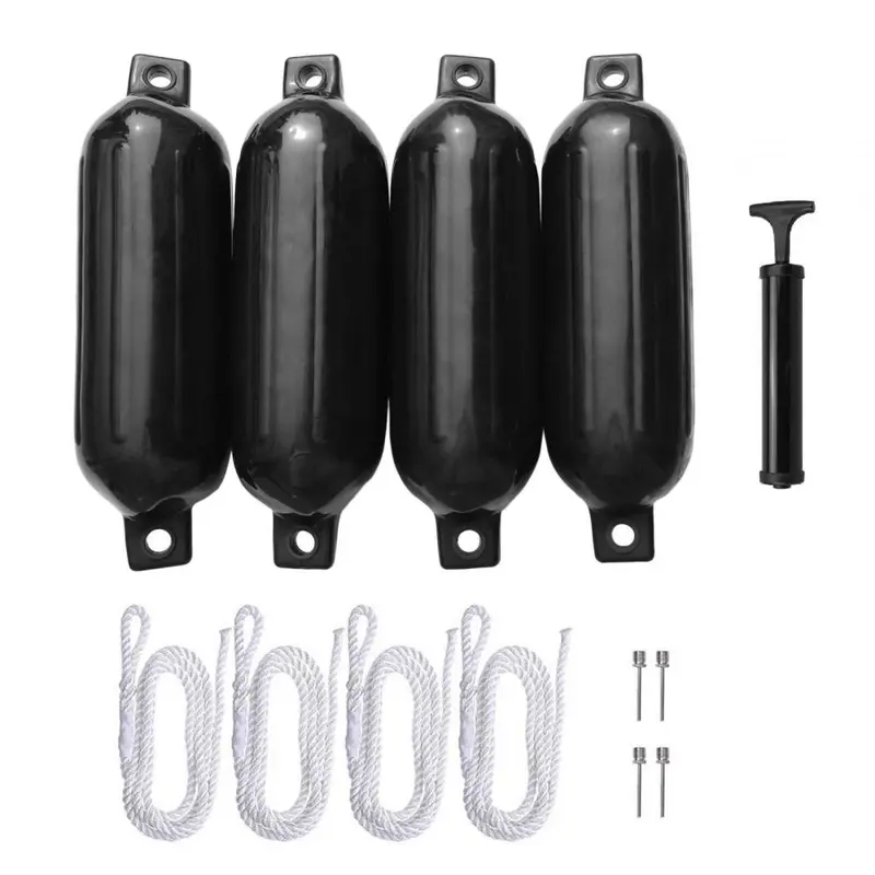 4Pcs Marine Dock Shield Protection with 4 Ropes Docking Boat - TikTok ...