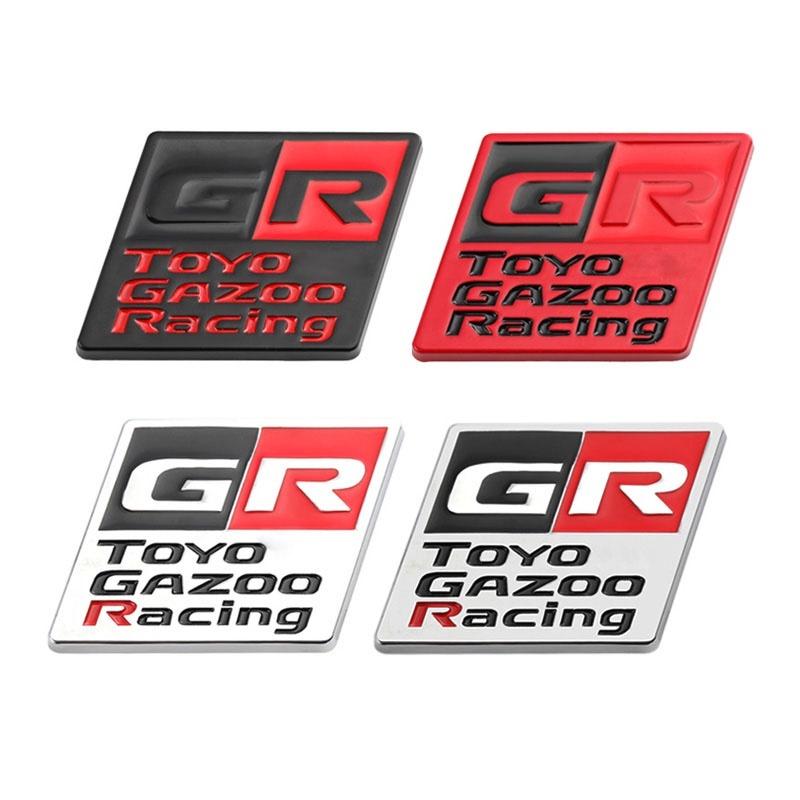 1pcs Car Stickers GR Gazoo Racing Badge Front Hood Grille Emblem Decal ...