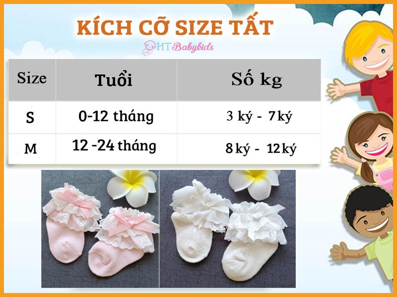 Product Introduction of Tất Tiểu Thư Công Chúa Cho Bé Gái Đi Chơi Lễ Tết - Làm Lễ Rửa Tội 0
