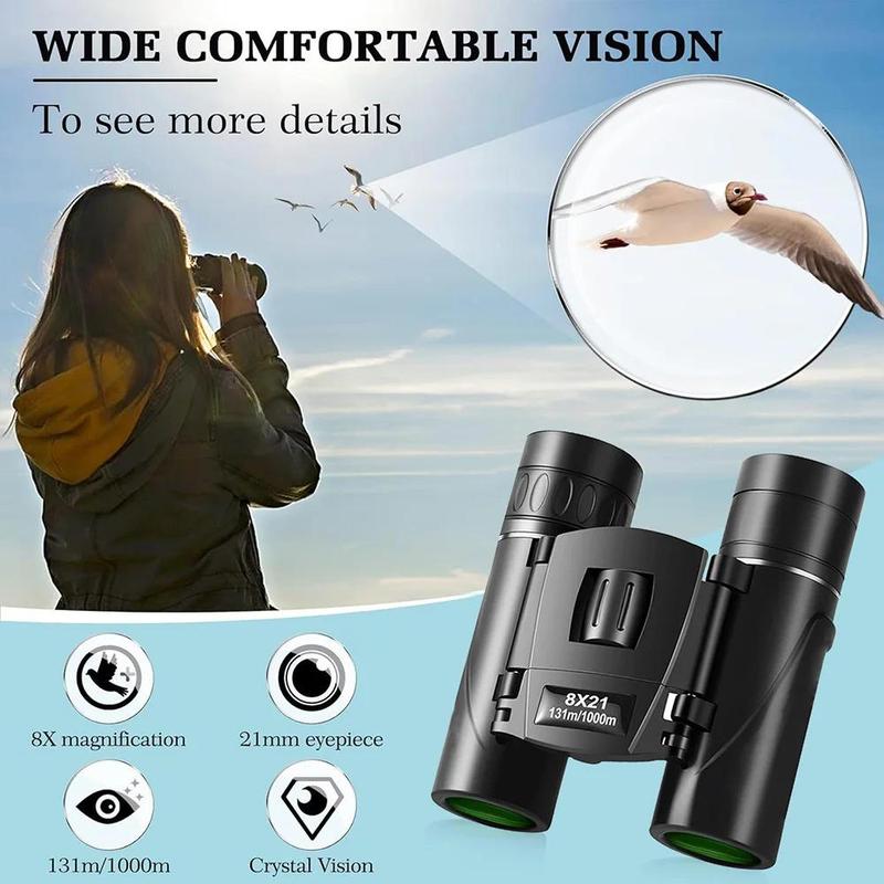 Product Introduction of 8x21 Mini Pocket Binoculars, Compact Lightweight Binoculars, Fully Coated Lens Binoculars for Travel & Hiking 6