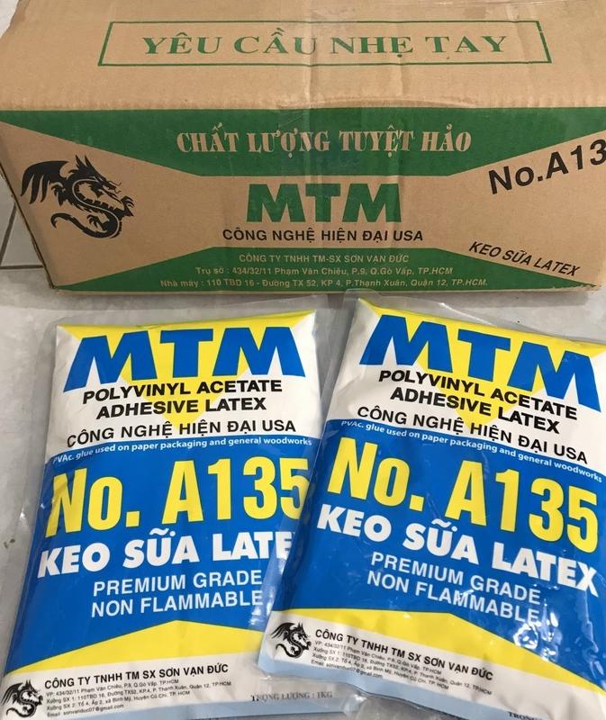  Keo Sữa MTM Latex No. A135 - Dán Tường Dán Gỗ Dán Simili Dán sàn nhà Làm slime,.....- Bịch 1kg 