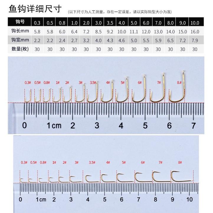 Bộ 50-100 Lưỡi Câu Cá Chuyên Dụng Chất Liệu Thép Carbon Màu Vàng LC13 - Sanami Fishing 7
