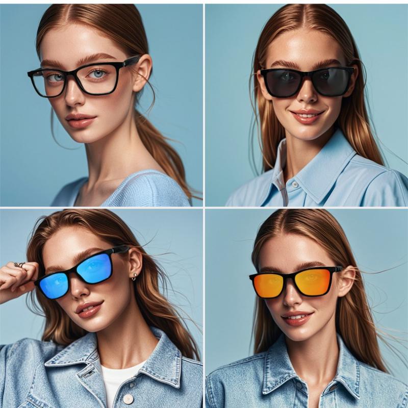 Polarized Lenses GS05 Bluetooth Sunglasses Men's Women's Goggles UV Protection Smart Glasses Blue Light Protection Black Frame - Image 3