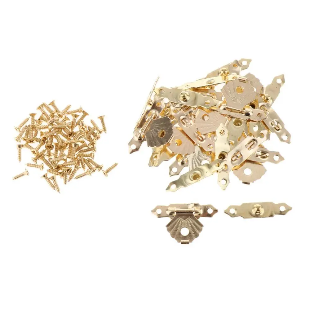 12pcs Antique Bronze Hasp Latch Mini Buckle Locks for Handmade Wooden Box